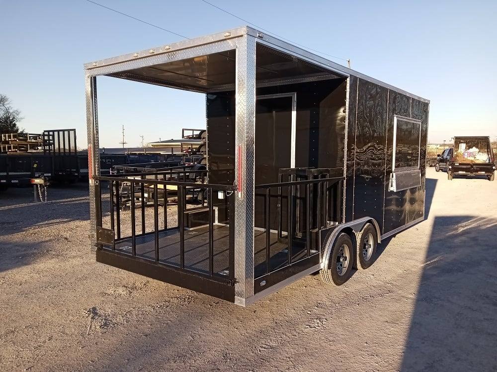1132-concession-trailer-8.5-x-20-black-food-catering-9.jpg Concession Trailer 8.5' X 20' Black Food Catering