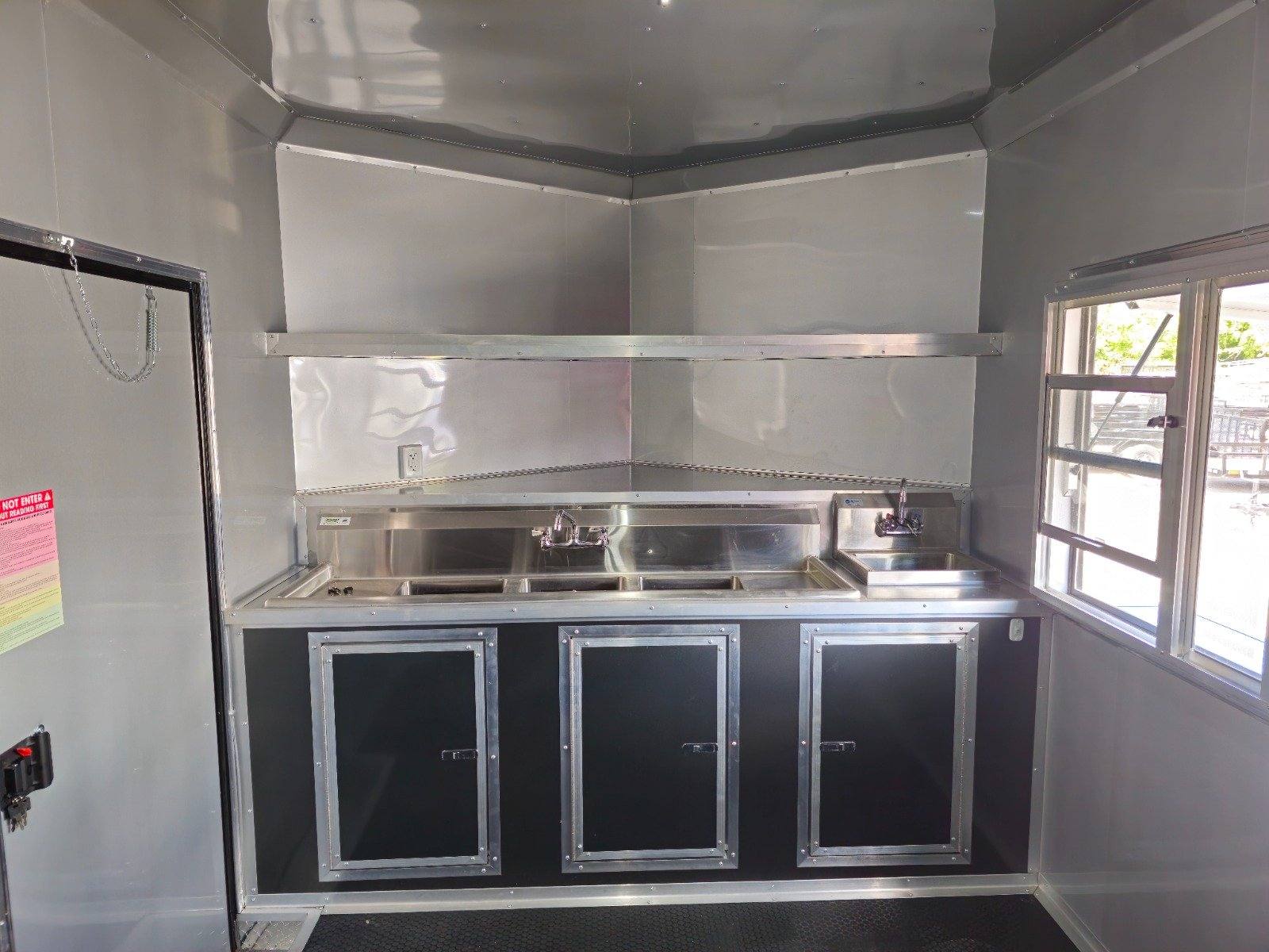 1136-concession-trailer-8.5-x-20-charcoal-grey-food-event-catering-16.jpg Concession Trailer 8.5' X 20' Charcoal Grey Food Event Catering