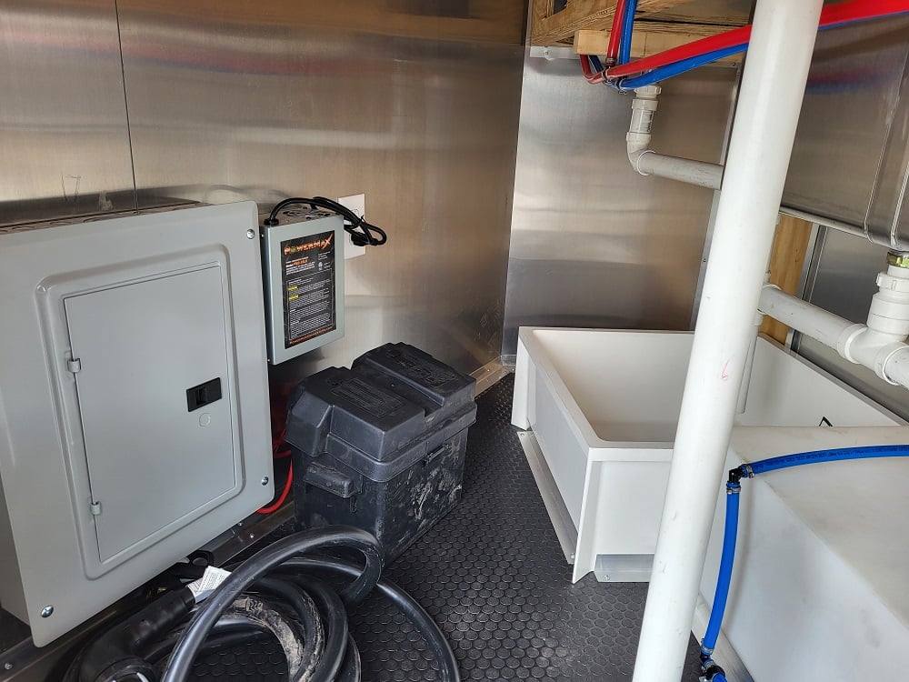 Concession Trailer 8.5' X 20' Charcoal Grey Food Event Catering