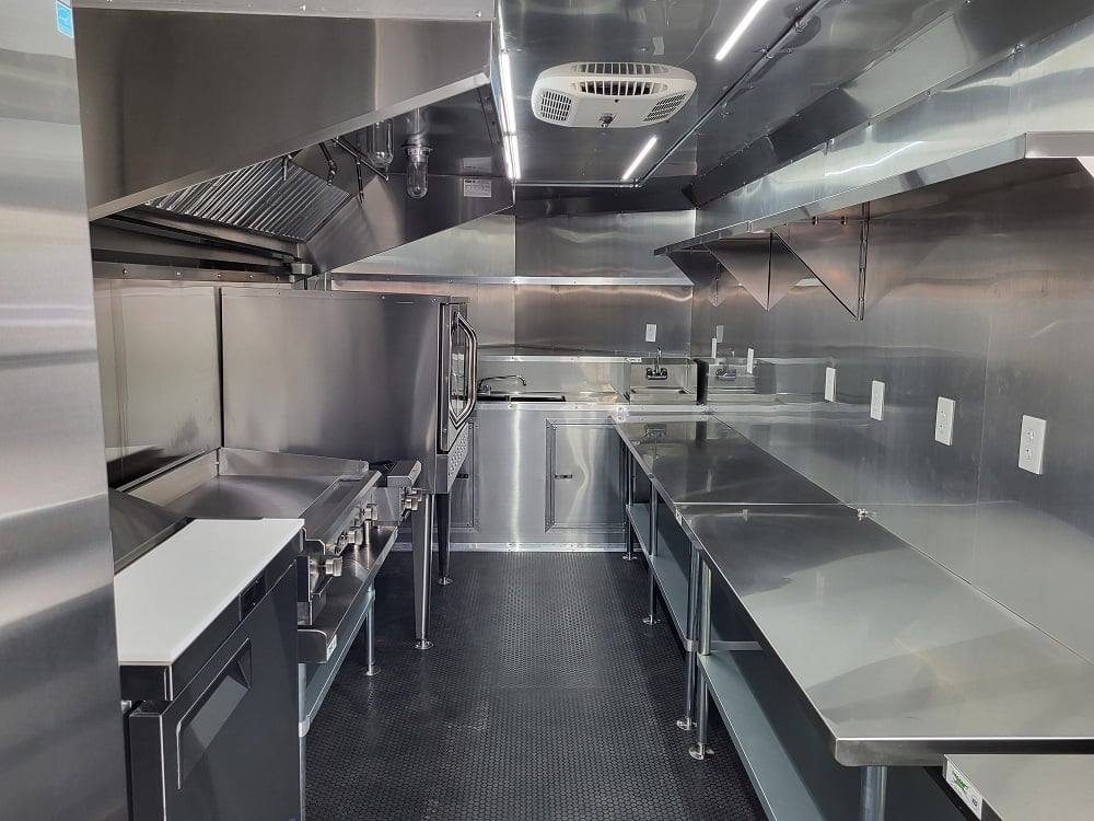 Concession Trailer 8.5' X 20' Charcoal Grey Food Event Catering