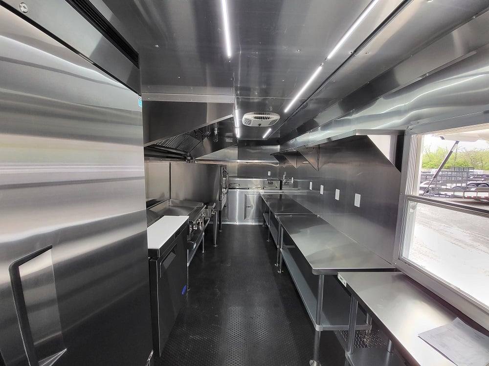 Concession Trailer 8.5' X 20' Charcoal Grey Food Event Catering