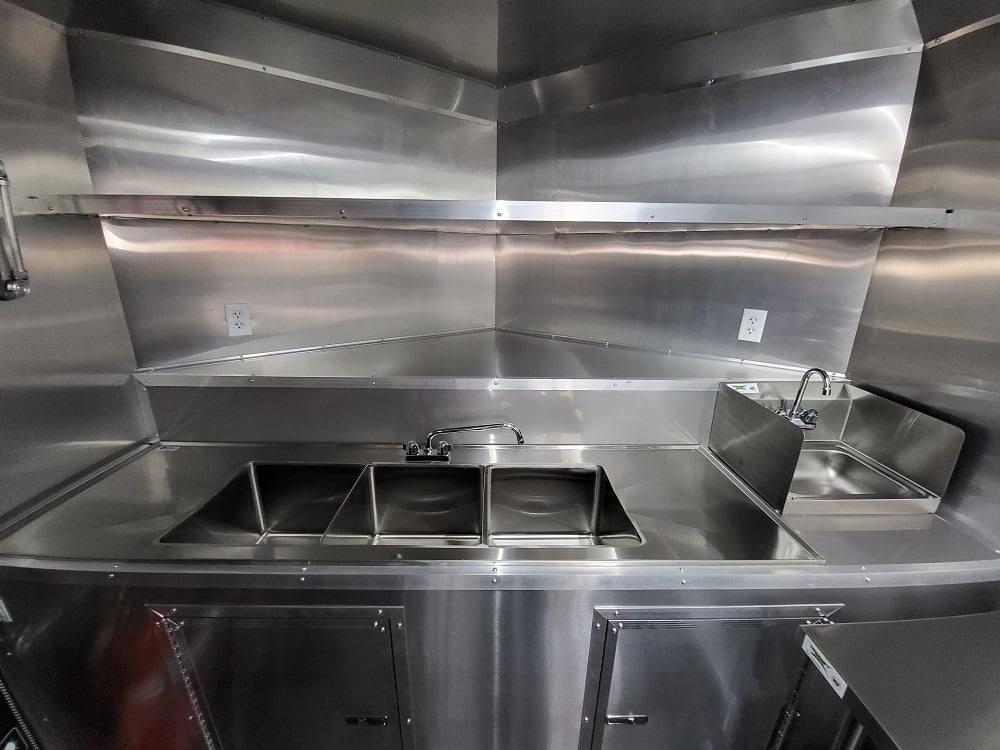 Concession Trailer 8.5' X 20' Charcoal Grey Food Event Catering