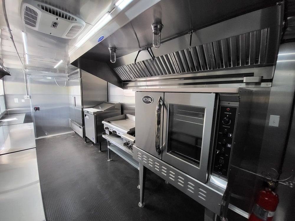 Concession Trailer 8.5' X 20' Charcoal Grey Food Event Catering