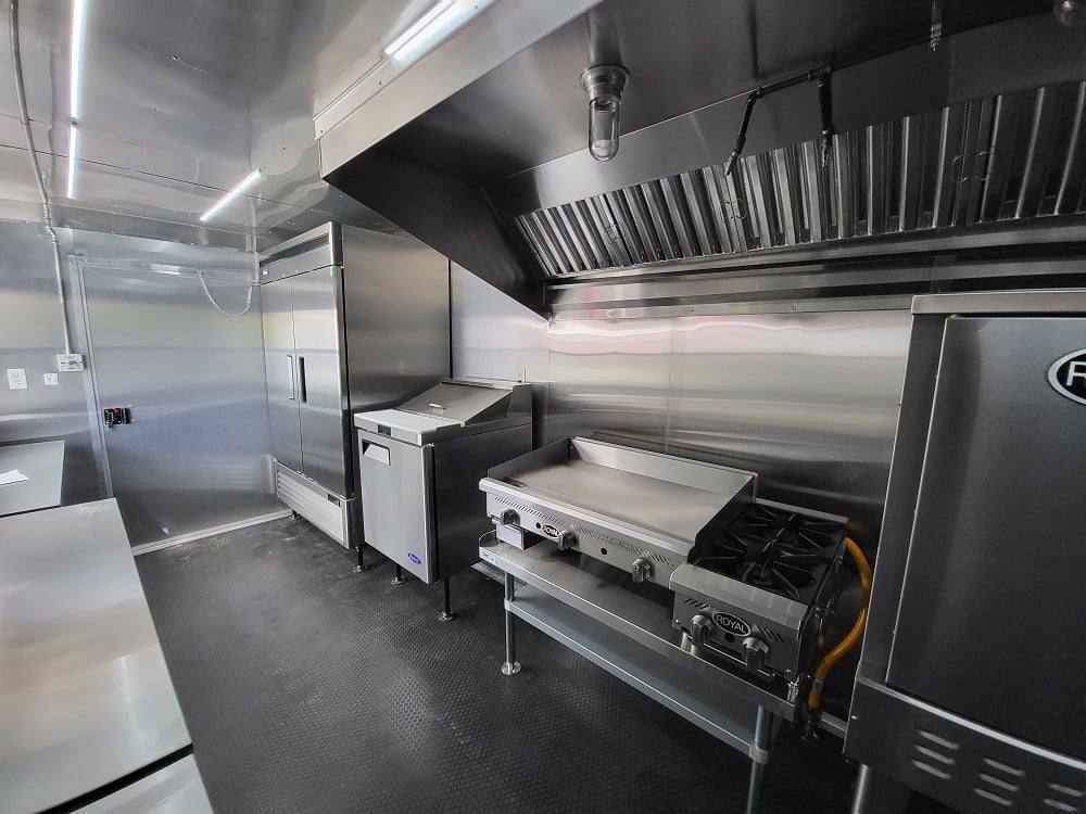 Concession Trailer 8.5' X 20' Charcoal Grey Food Event Catering
