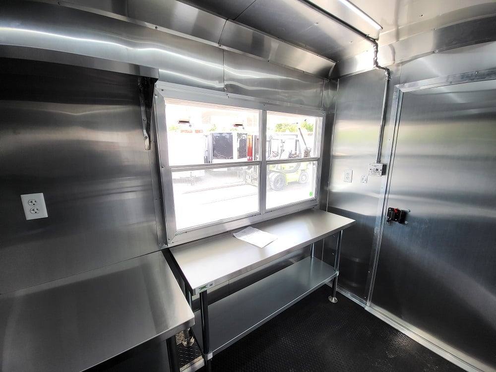 Concession Trailer 8.5' X 20' Charcoal Grey Food Event Catering
