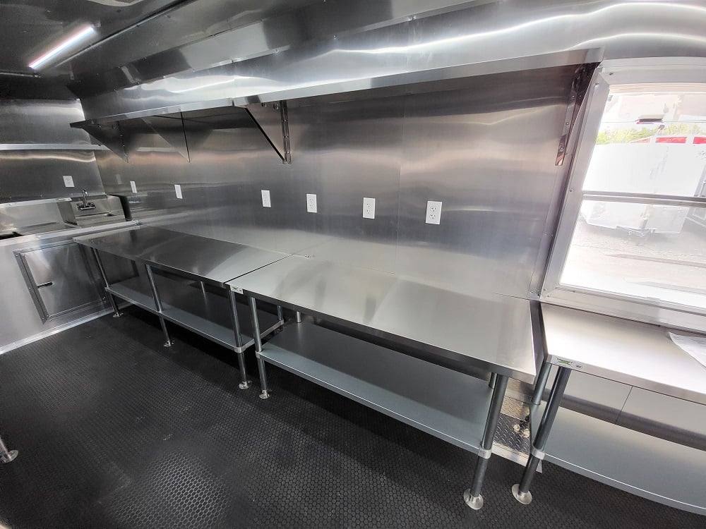 Concession Trailer 8.5' X 20' Charcoal Grey Food Event Catering