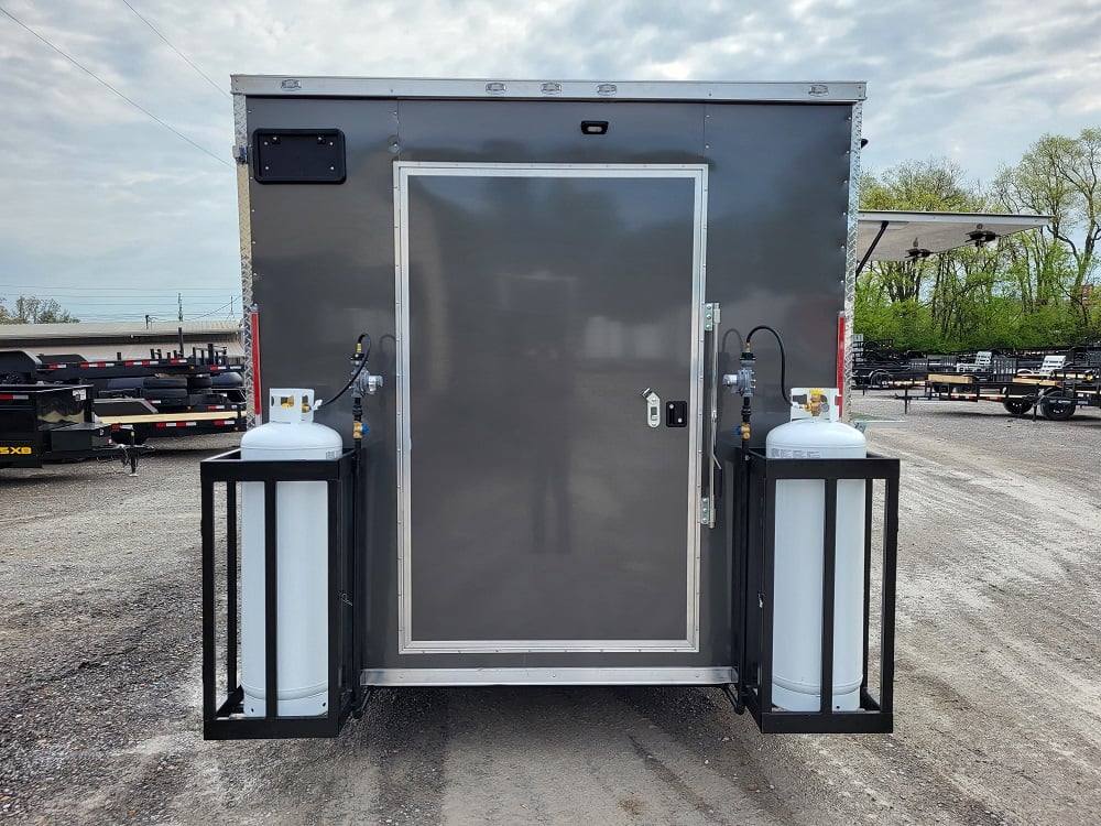 Concession Trailer 8.5' X 20' Charcoal Grey Food Event Catering