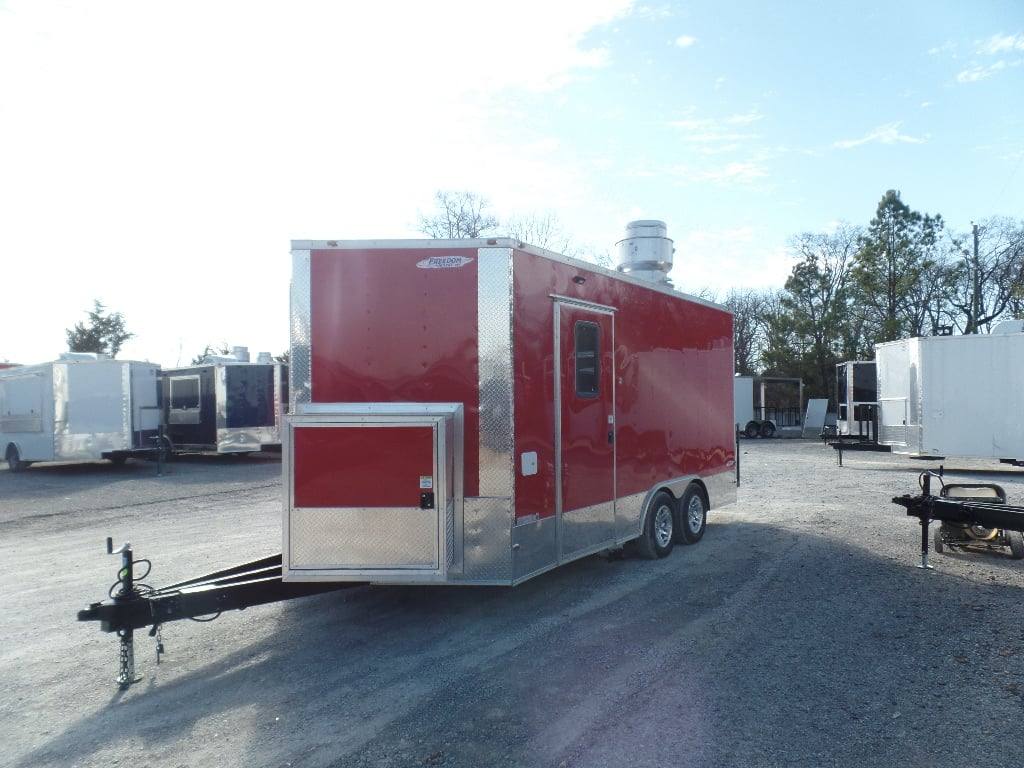 114-8.5-x-16-concession-food-victory-red-trailer-with-appliances-6.jpg 8.5' x 16' Concession Food Victory Red Trailer With Appliances