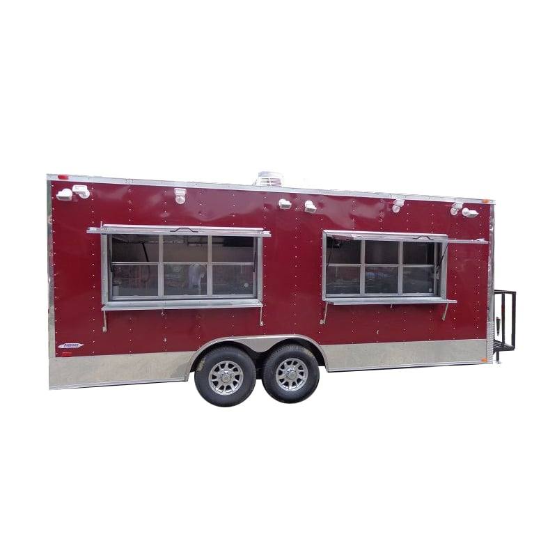 1143-concession-trailer-8.5-x-20-red-custom-enclosed-event-food-kitchen-1.jpg Concession Trailer 8.5' x 20' Red - Custom Enclosed Event Food Kitchen
