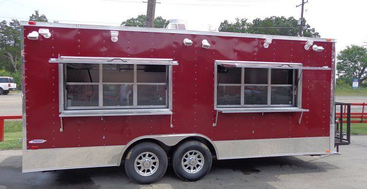 1143-concession-trailer-8.5-x-20-red-custom-enclosed-event-food-kitchen-3.jpg Concession Trailer 8.5' x 20' Red - Custom Enclosed Event Food Kitchen