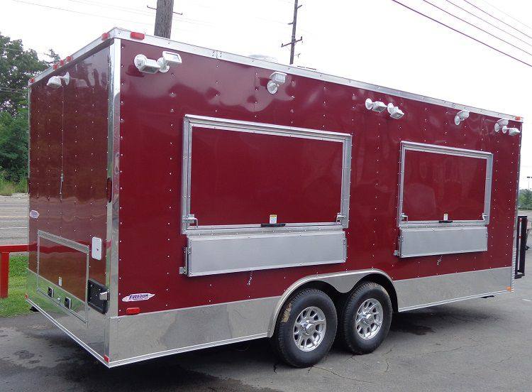 1143-concession-trailer-8.5-x-20-red-custom-enclosed-event-food-kitchen-9.jpg Concession Trailer 8.5' x 20' Red - Custom Enclosed Event Food Kitchen