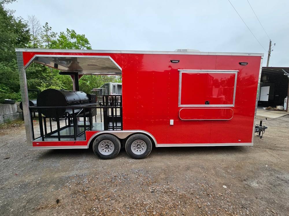 1144-concession-trailer-8.5-x-20-red-bbq-smoker-event-catering-12.jpg Concession Trailer 8.5' X 20' Red BBQ Smoker Event Catering