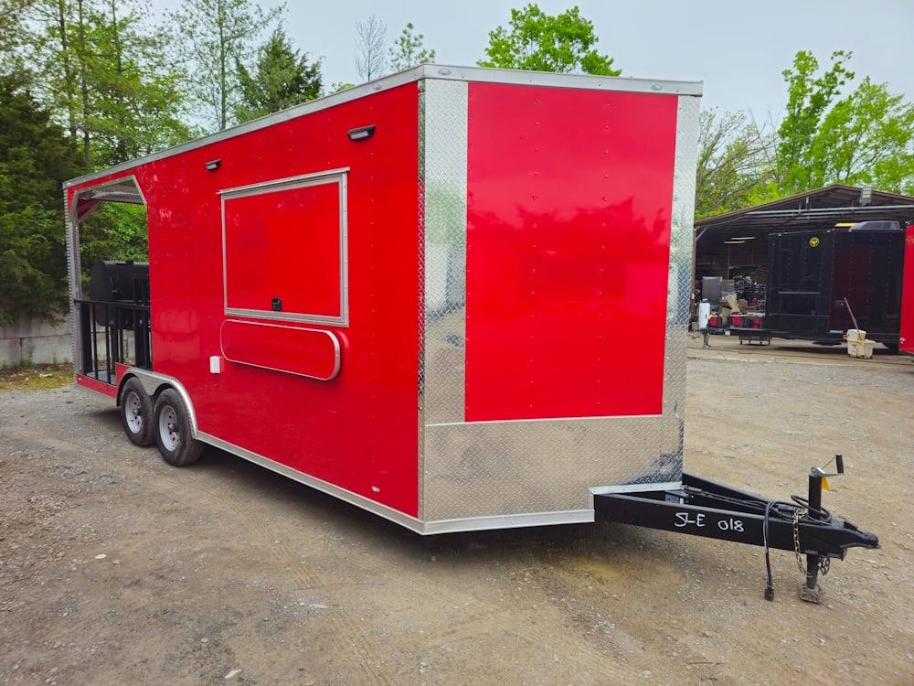 1144-concession-trailer-8.5-x-20-red-bbq-smoker-event-catering-13.jpg Concession Trailer 8.5' X 20' Red BBQ Smoker Event Catering