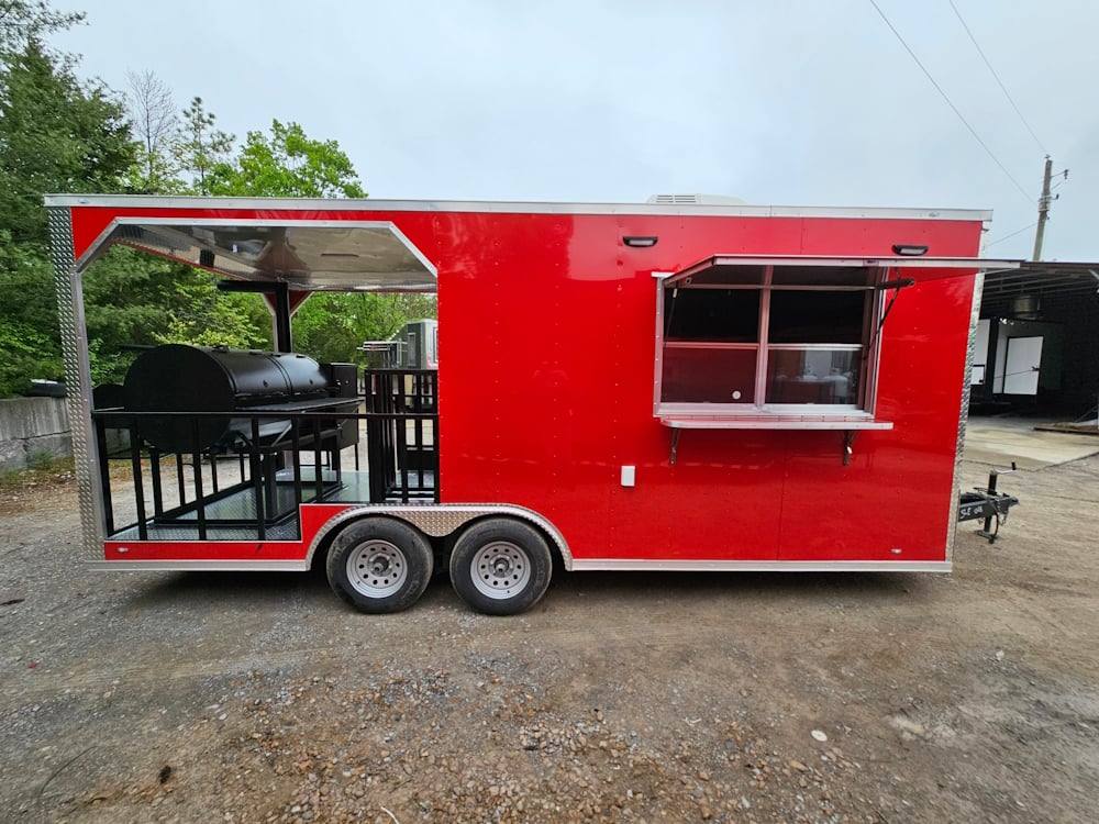 1144-concession-trailer-8.5-x-20-red-bbq-smoker-event-catering-15.jpg Concession Trailer 8.5' X 20' Red BBQ Smoker Event Catering