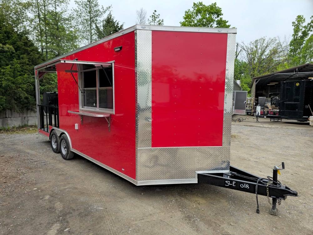 1144-concession-trailer-8.5-x-20-red-bbq-smoker-event-catering-16.jpg Concession Trailer 8.5' X 20' Red BBQ Smoker Event Catering