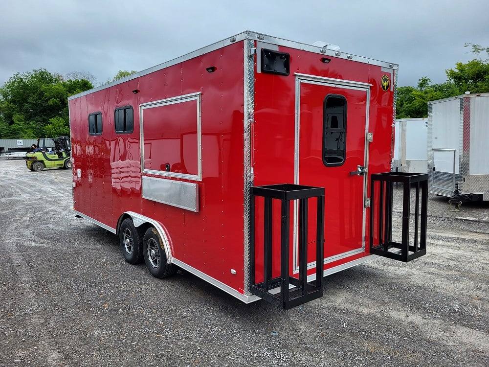 1145-concession-trailer-8.5-x-20-red-food-catering-event-7.jpg Concession Trailer 8.5' X 20' Red Food Catering Event