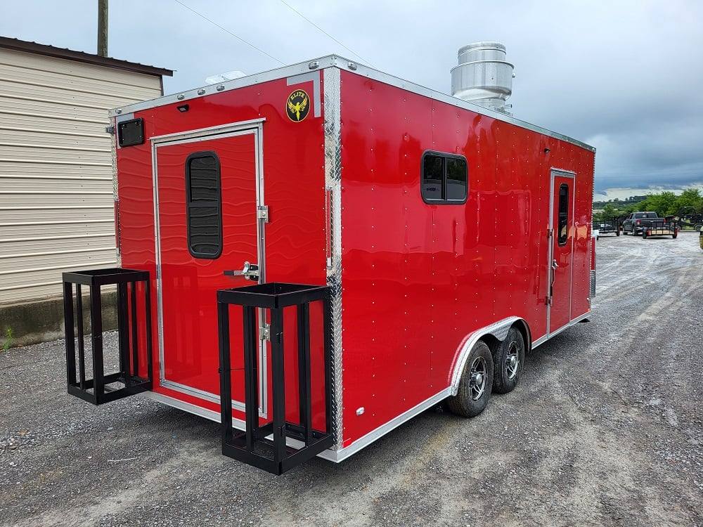 1145-concession-trailer-8.5-x-20-red-food-catering-event-9.jpg Concession Trailer 8.5' X 20' Red Food Catering Event