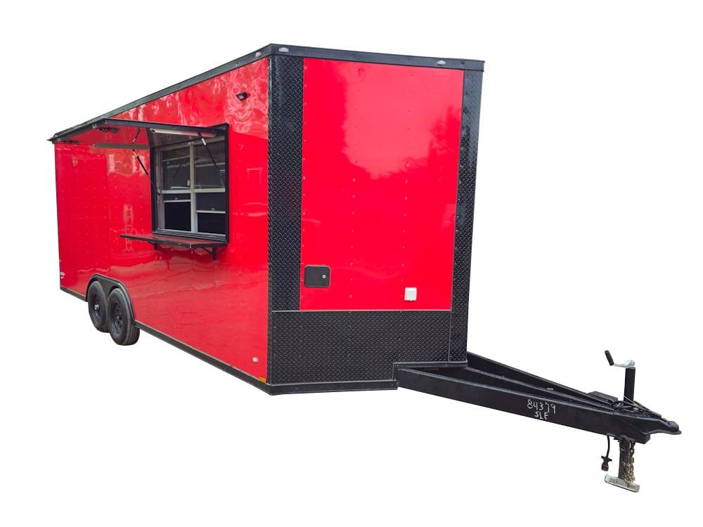 1147-concession-trailer-8.5-x-20-red-pizza-vending-1.jpg Concession Trailer 8.5' X 20' Red Pizza Vending