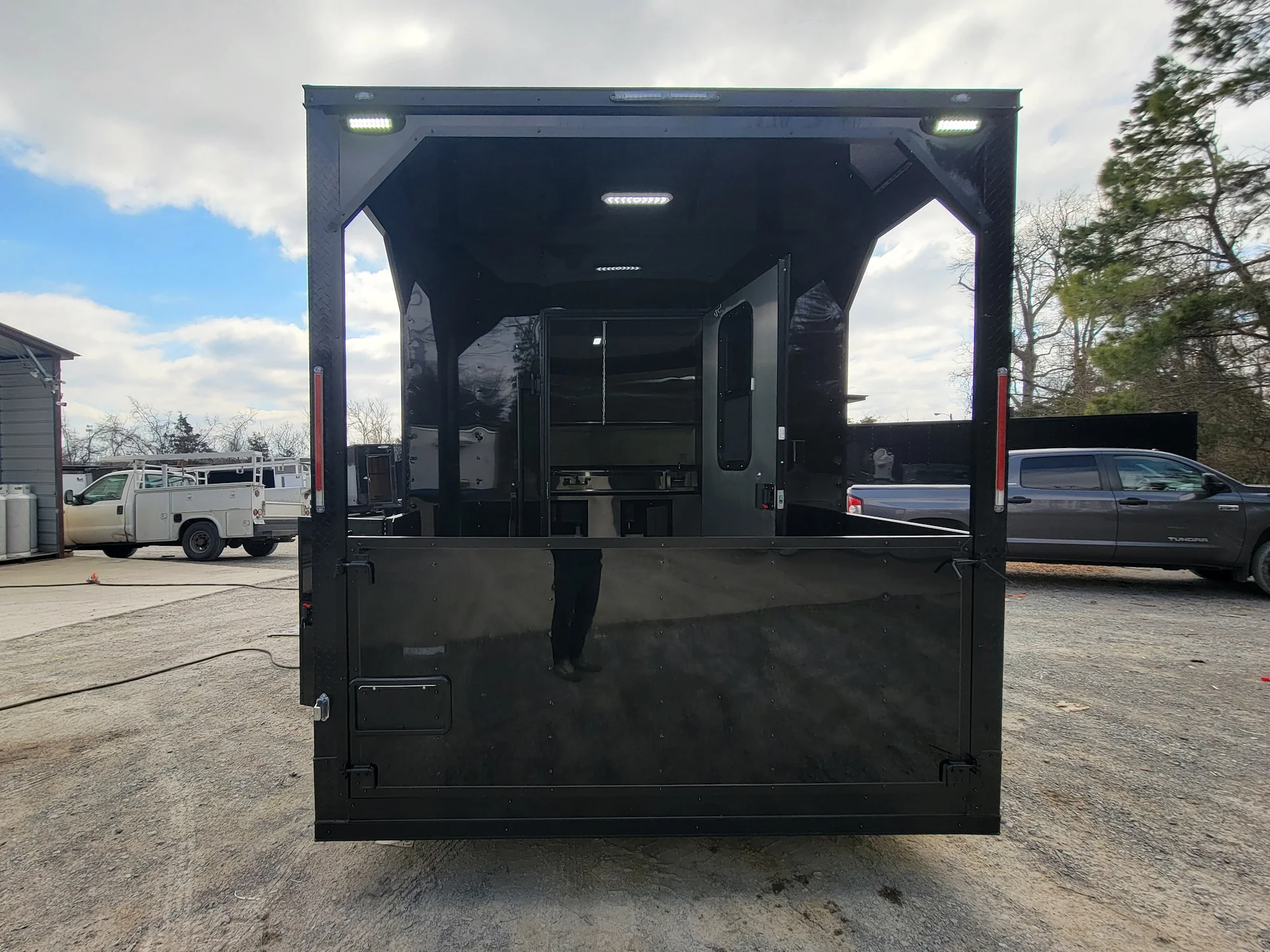 115-8.5-x-16-concession-trailer-black-w-blackout-food-and-event-catering-with-4-porch-5.webp 8.5' X 16' Concession Trailer Black W/ Blackout Food and Event Catering With 4' Porch