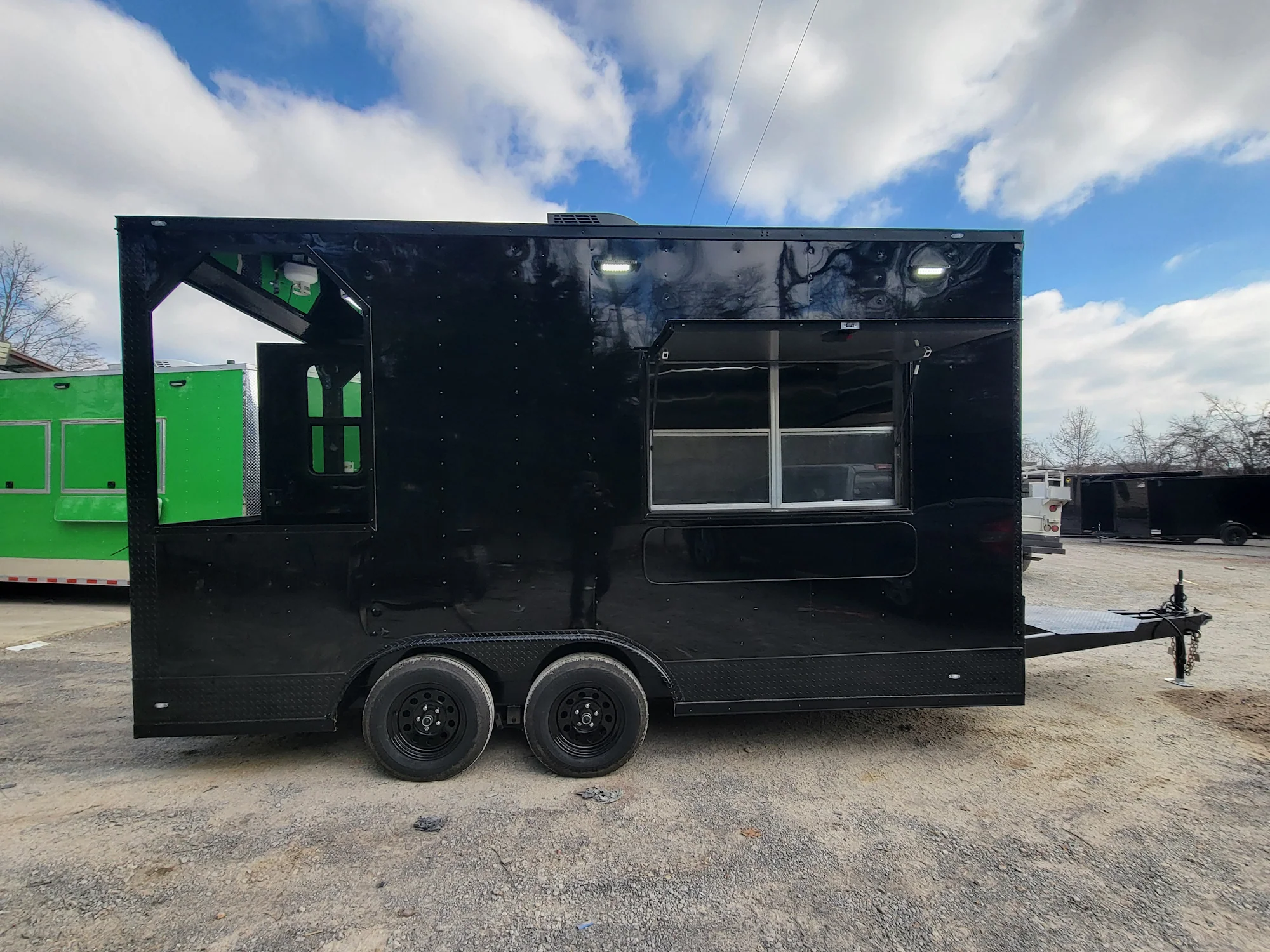 115-8.5-x-16-concession-trailer-black-w-blackout-food-and-event-catering-with-4-porch-7.webp 8.5' X 16' Concession Trailer Black W/ Blackout Food and Event Catering With 4' Porch
