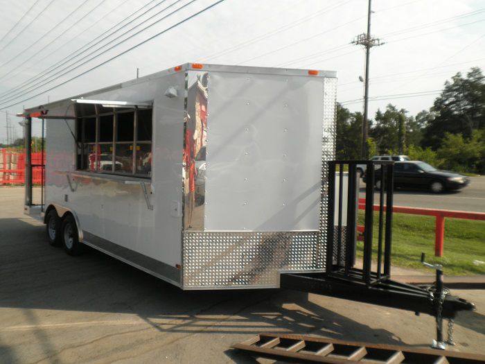 1152-concession-trailer-8.5-x-20-white-food-concession-event-bbq-smoker-2.jpg Concession Trailer 8.5' x 20' White - Food Concession Event BBQ Smoker