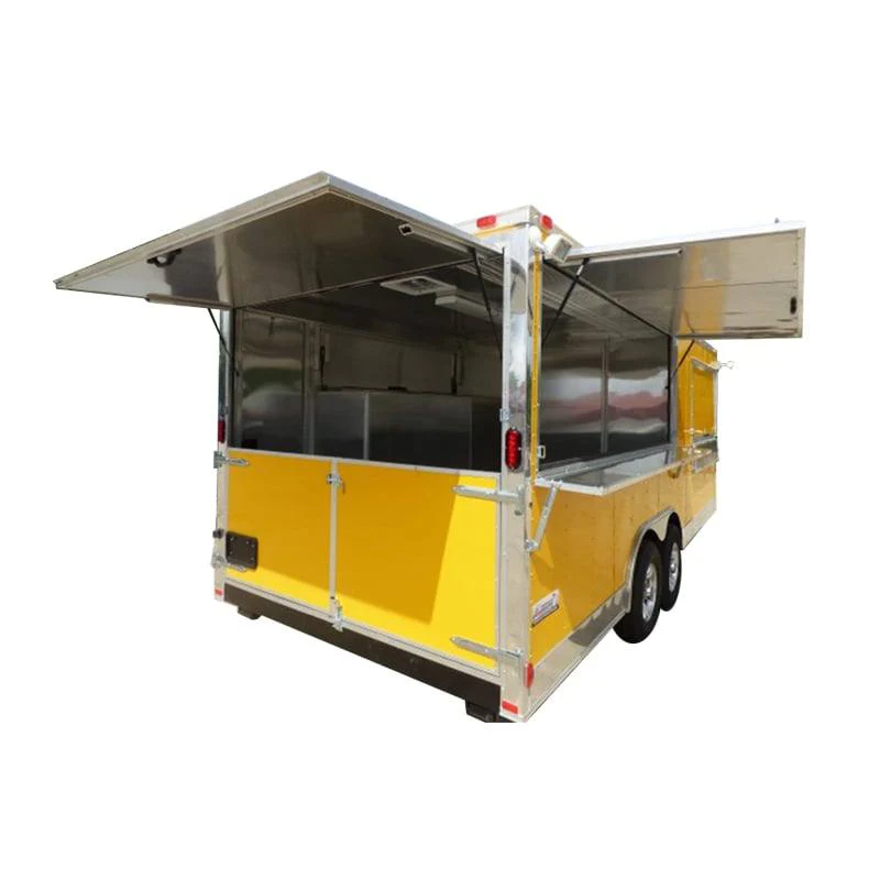 1156-concession-trailer-8.5-x-20-yellow-bbq-event-catering-1.webp Concession Trailer 8.5' X 20' Yellow - BBQ Event Catering