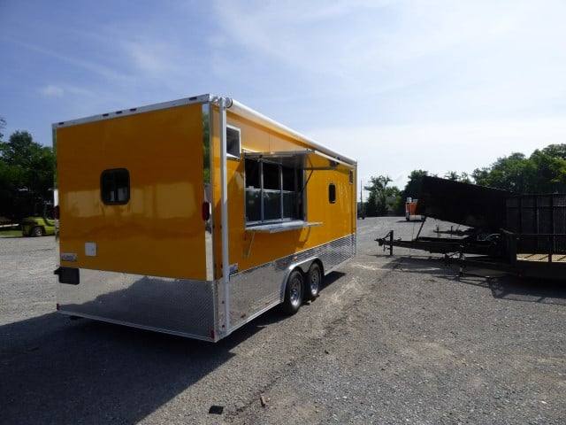 Concession Trailer 8.5' x 20' Yellow Event Catering Food Vending