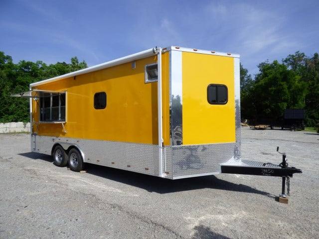 Concession Trailer 8.5' x 20' Yellow Event Catering Food Vending
