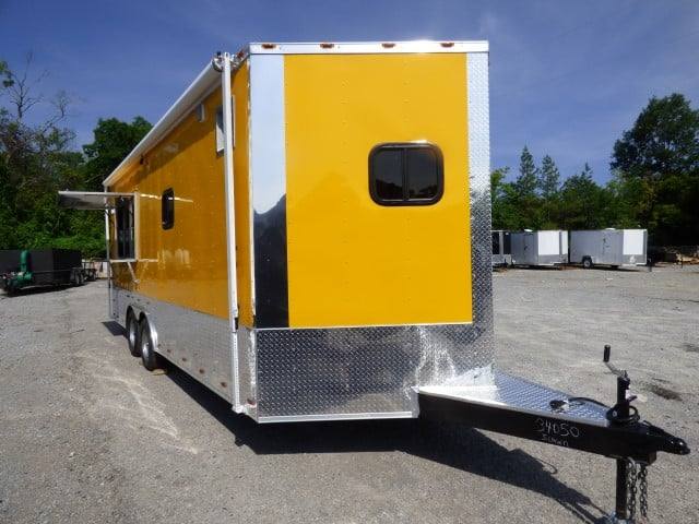 Concession Trailer 8.5' x 20' Yellow Event Catering Food Vending