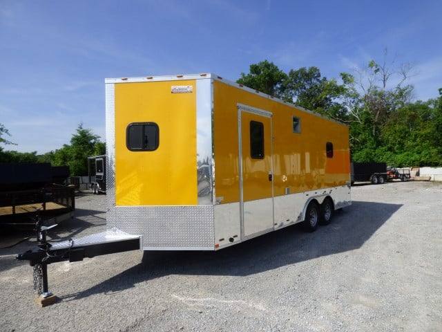 Concession Trailer 8.5' x 20' Yellow Event Catering Food Vending