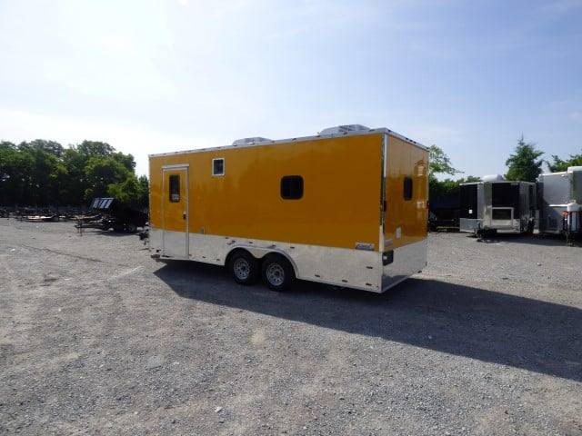Concession Trailer 8.5' x 20' Yellow Event Catering Food Vending