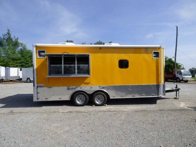 Concession Trailer 8.5' x 20' Yellow Event Catering Food Vending