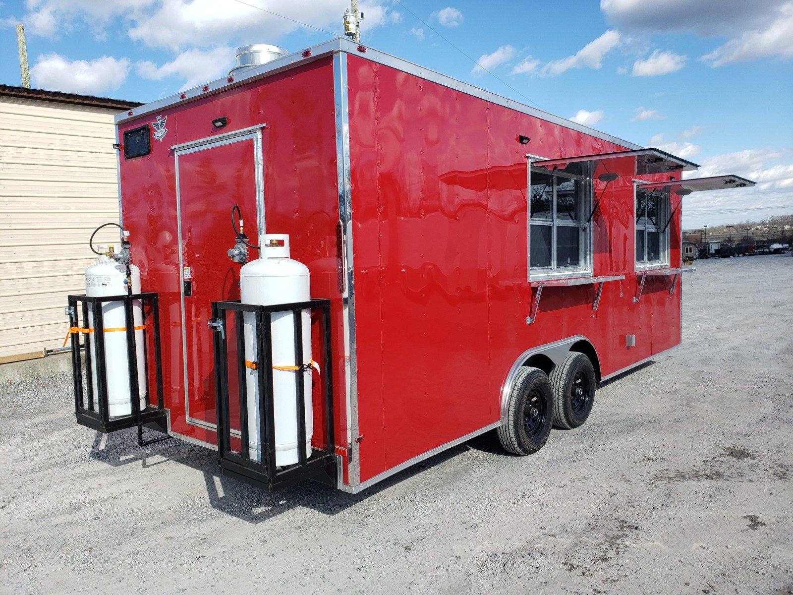1158-concession-trailer-8.5-x-21-victory-red-food-event-catering-3.jpg Concession Trailer 8.5' X 21' Victory Red Food Event Catering