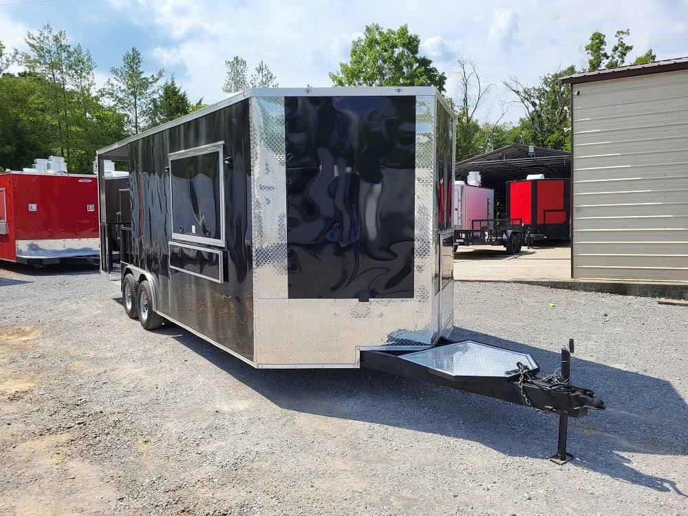 1160-concession-trailer-8.5-x-22-black-bbq-event-catering-13.jpg Concession Trailer 8.5' X 22' Black BBQ Event Catering