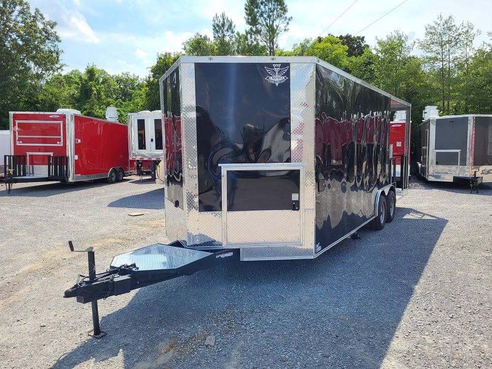 1160-concession-trailer-8.5-x-22-black-bbq-event-catering-3.jpg Concession Trailer 8.5' X 22' Black BBQ Event Catering