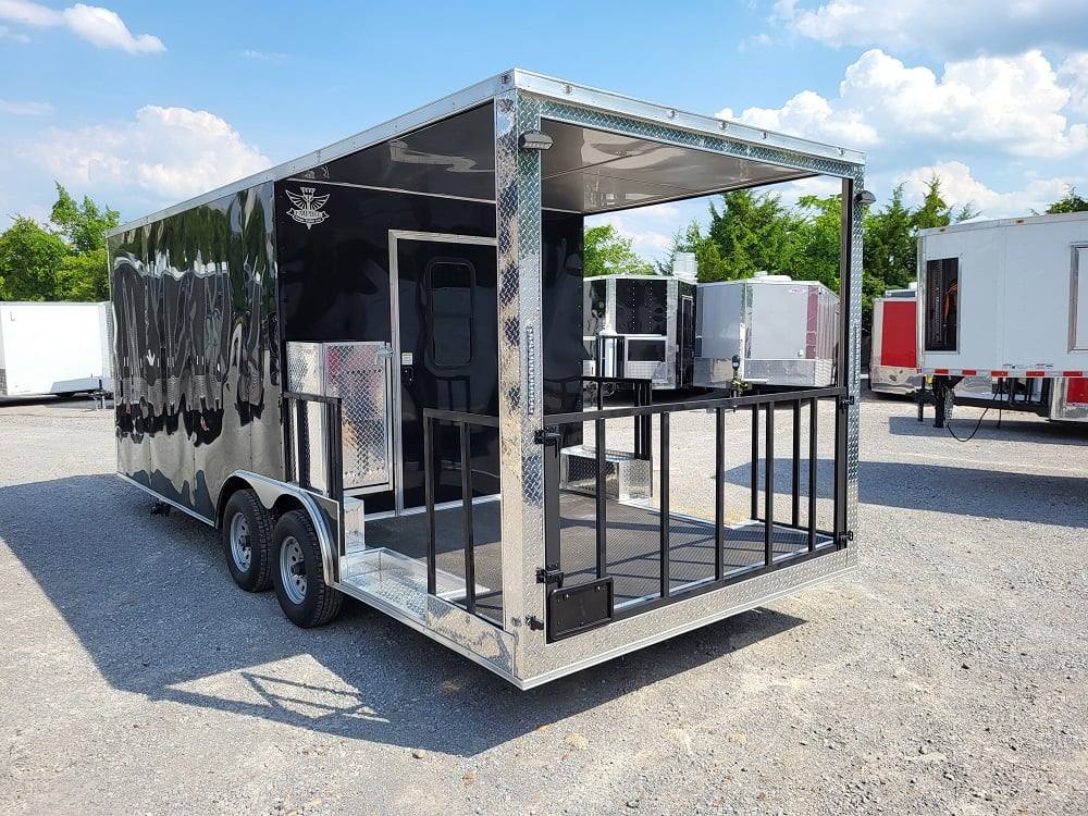 1160-concession-trailer-8.5-x-22-black-bbq-event-catering-9.jpg Concession Trailer 8.5' X 22' Black BBQ Event Catering