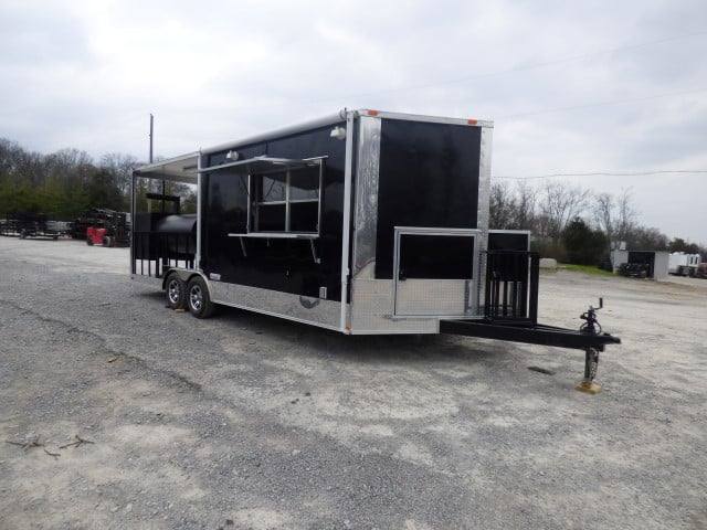 1161-concession-trailer-8.5-x-22-black-bbq-food-event-catering-1.jpg Concession Trailer 8.5' X 22' Black BBQ Food Event Catering