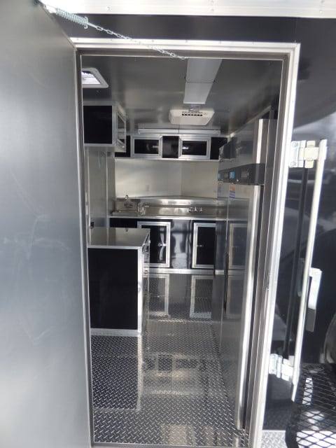 1161-concession-trailer-8.5-x-22-black-bbq-food-event-catering-2.jpg Concession Trailer 8.5' X 22' Black BBQ Food Event Catering