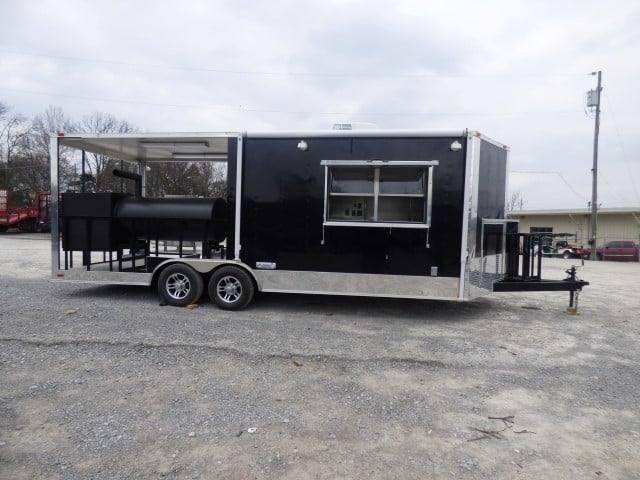 1161-concession-trailer-8.5-x-22-black-bbq-food-event-catering-4.jpg Concession Trailer 8.5' X 22' Black BBQ Food Event Catering