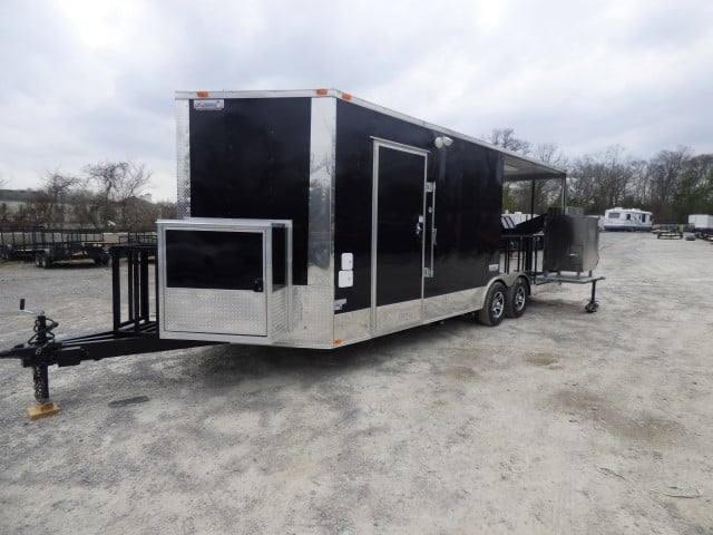 1161-concession-trailer-8.5-x-22-black-bbq-food-event-catering-6.jpg Concession Trailer 8.5' X 22' Black BBQ Food Event Catering