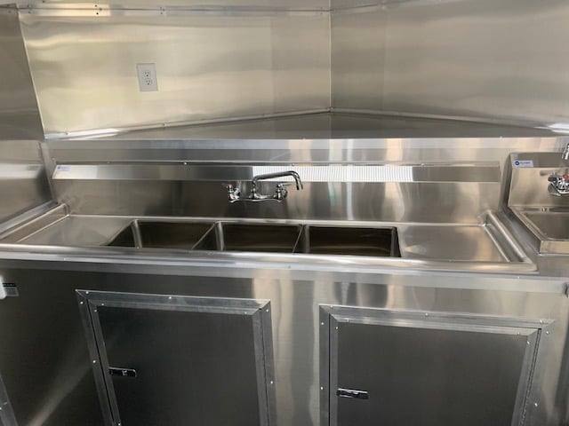 Concession Trailer 8.5' X 22' Black BBQ Food Event Catering