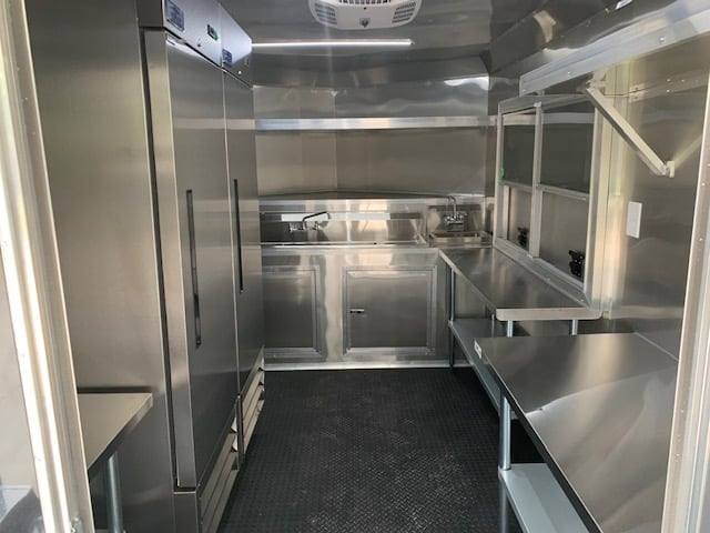Concession Trailer 8.5' X 22' Black BBQ Food Event Catering