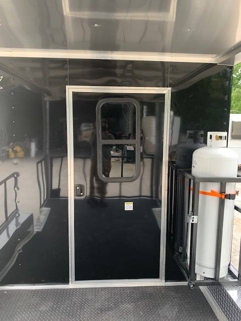 Concession Trailer 8.5' X 22' Black BBQ Food Event Catering