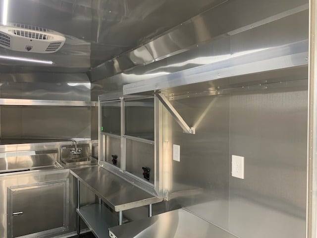 Concession Trailer 8.5' X 22' Black BBQ Food Event Catering