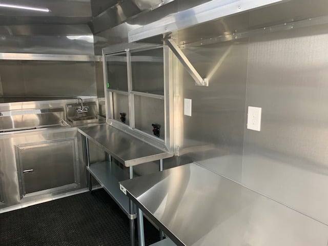 Concession Trailer 8.5' X 22' Black BBQ Food Event Catering