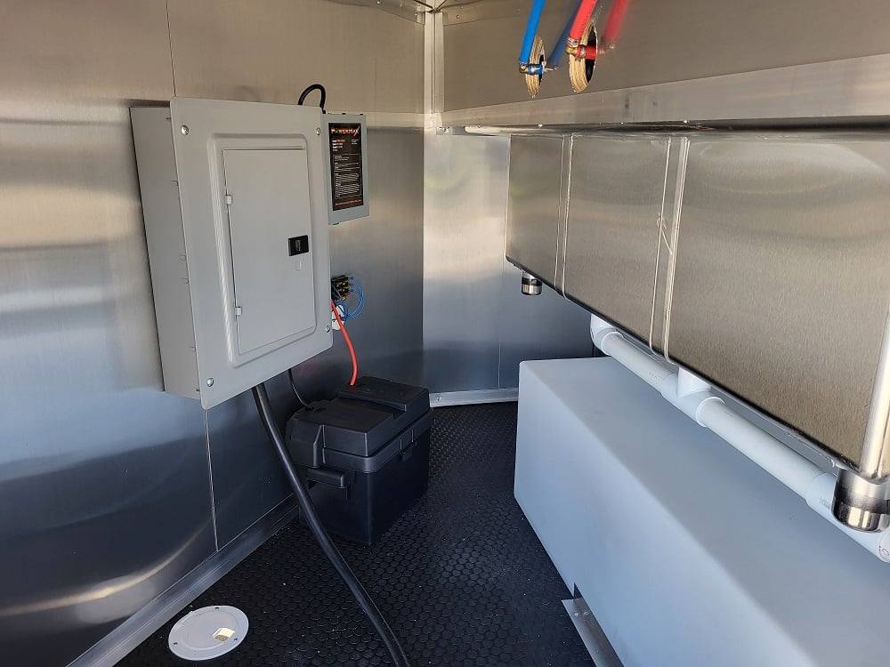 Concession Trailer 8.5' X 22' Black BBQ Food Event Catering