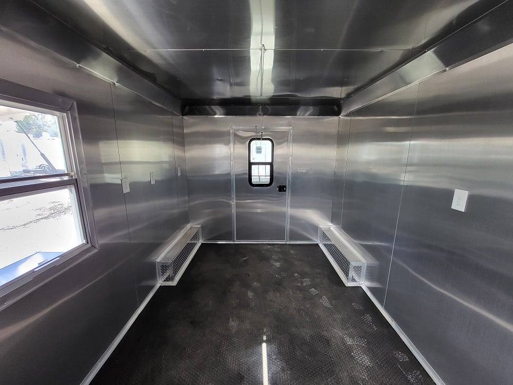 Concession Trailer 8.5' X 22' Black BBQ Food Event Catering