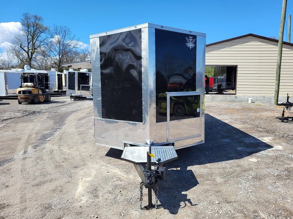 Concession Trailer 8.5' X 22' Black BBQ Food Event Catering