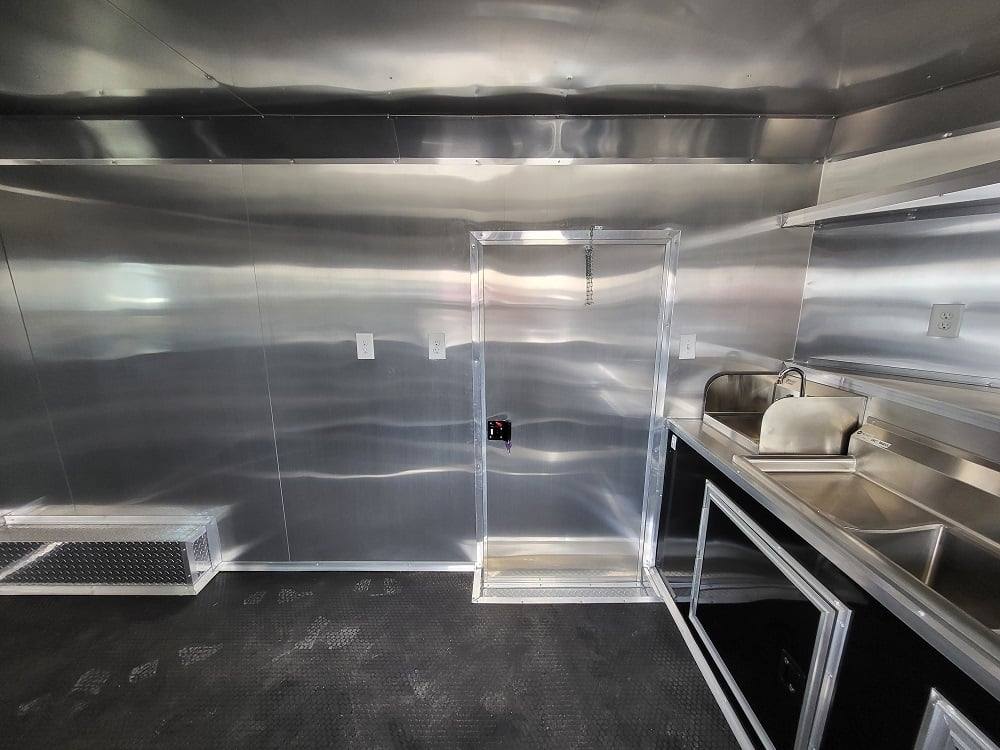 Concession Trailer 8.5' X 22' Black BBQ Food Event Catering