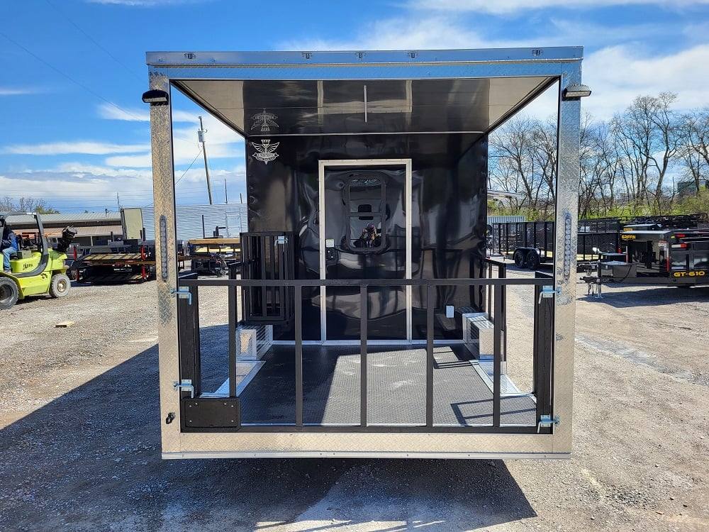 Concession Trailer 8.5' X 22' Black BBQ Food Event Catering